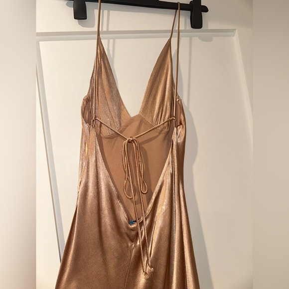 BEC + BRIDGE Ren Split Maxi Dress, Rose Gold, Sz. 8 - Picture 7 of 9
